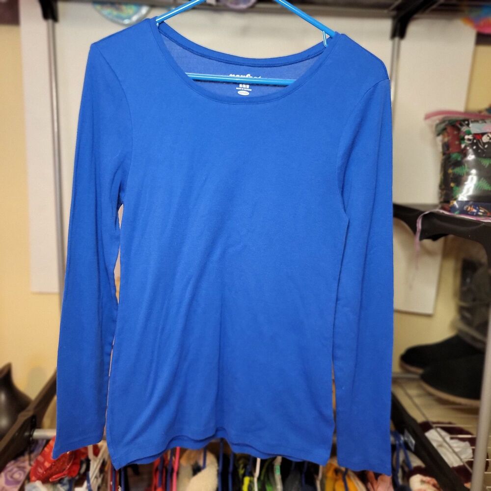 Old Navy Perfect LS Tee Royal Blue - Size Medium